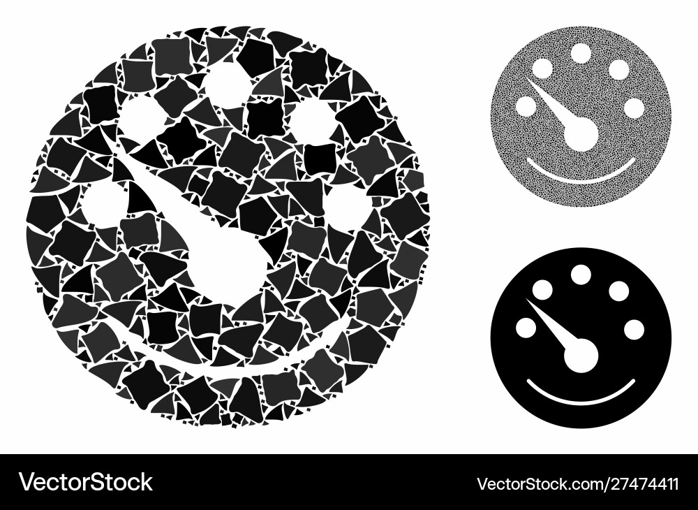 Dashboard composition icon humpy parts Dashboard composition icon humpy parts vector image