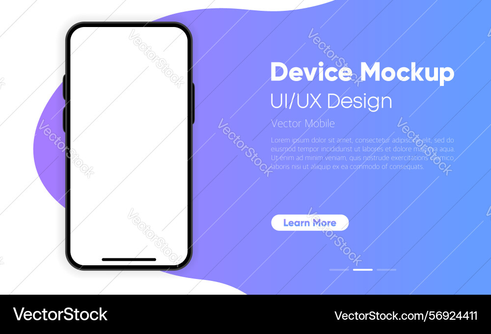 Device mockup ui and ux design interface vector image