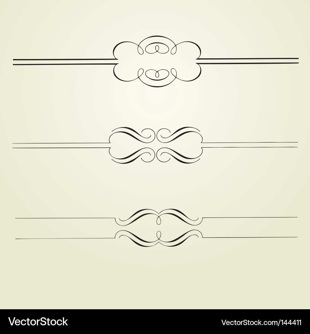 Ornate Swirls & Scrolls vector image
