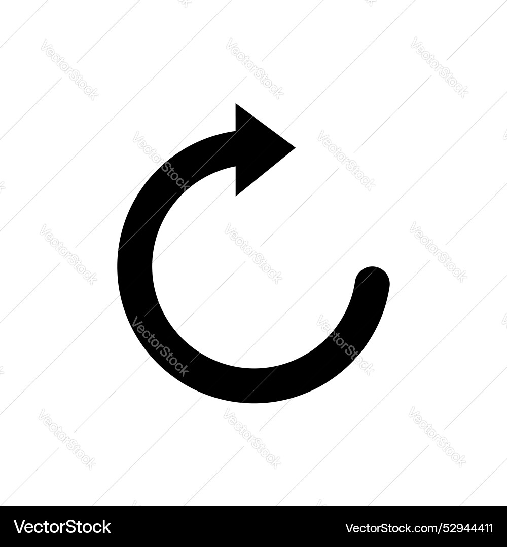 Refresh icon set rotation arrow symbol repeat Refresh icon set rotation arrow symbol repeat vector image