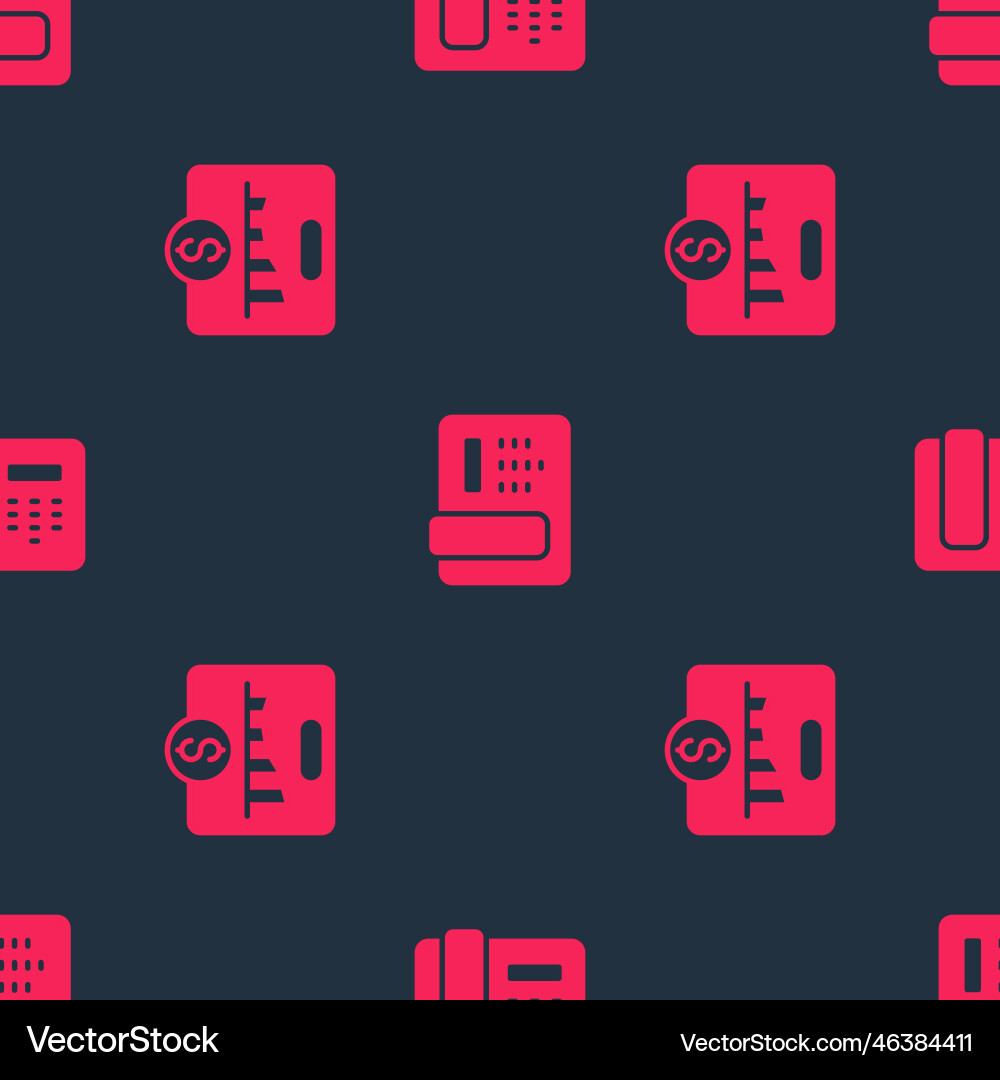 Set key performance indicator and telephone 24 Vector Image