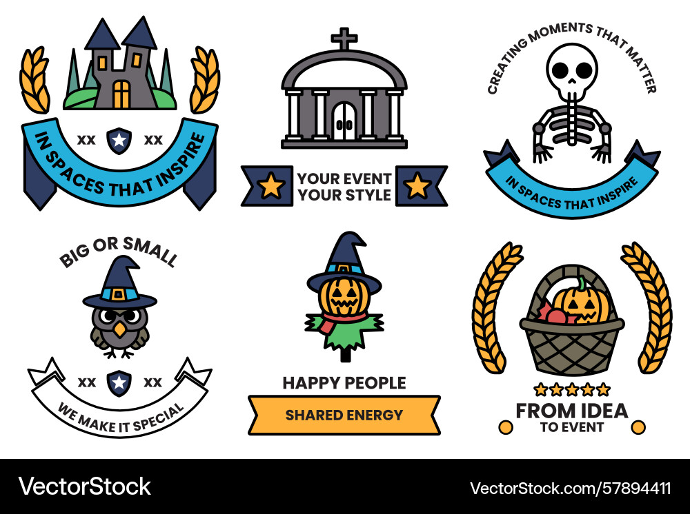 Set of in party and event concepts line Set of in party and event concepts line Vector Image