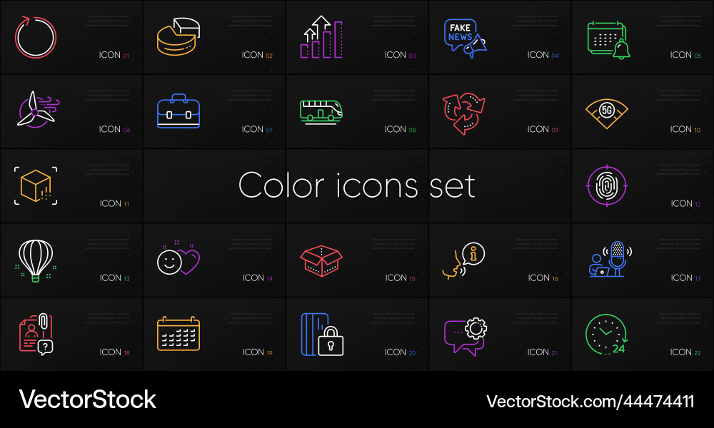 Set of search employee analysis graph Set of search employee analysis graph vector image