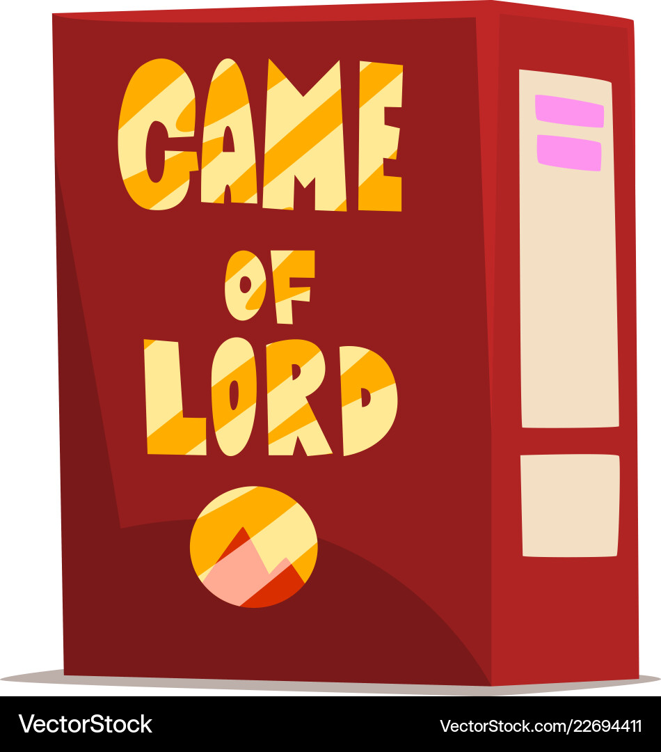 Spiel von Lord Board Box Spiel von Lord Board Box vektorbild