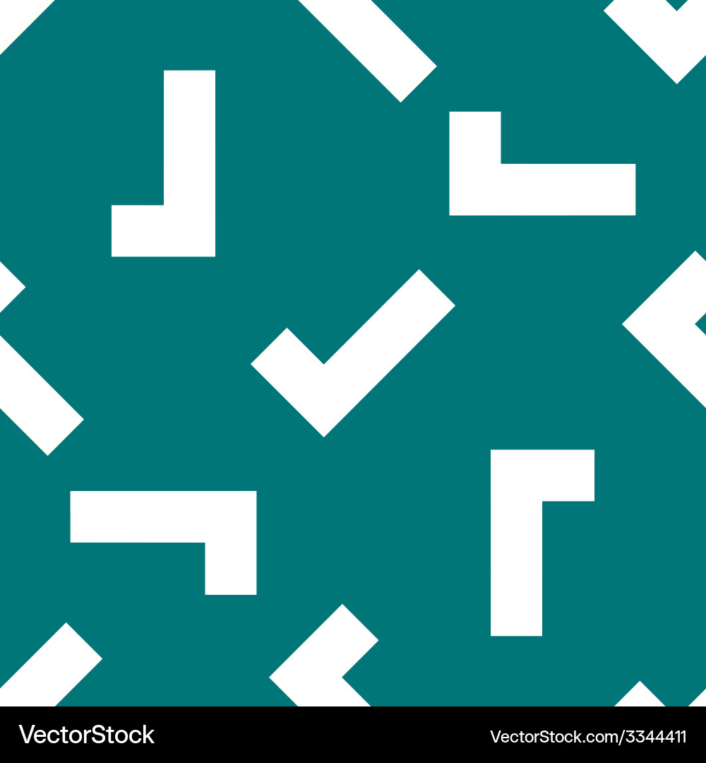 Tick web icon flat design seamless pattern vector image