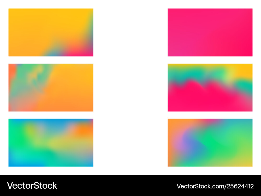 Abstract colored blurred gradient mesh background Vector Image