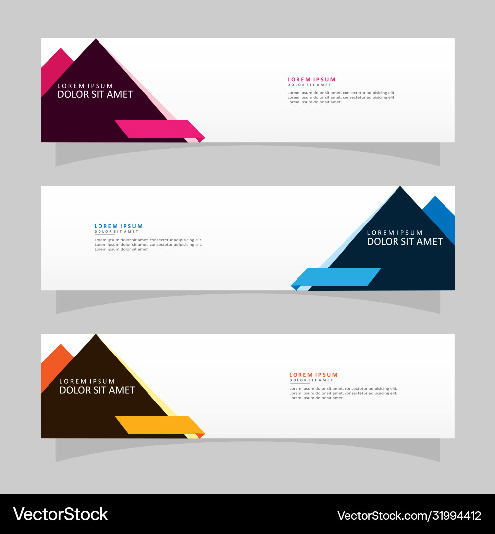 Abstract design banner web template Abstract design banner web template vector image