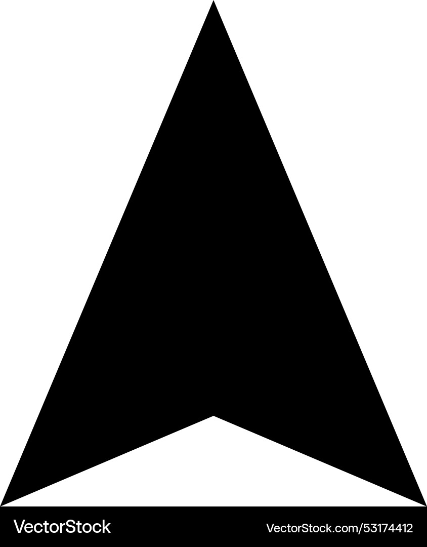 Arrow navigation direction my location gps Arrow navigation direction my location gps vector image