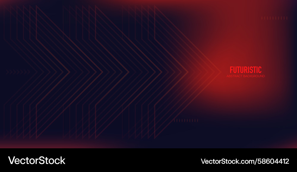 Dark abstract background with glowing arrow lines Dark abstract background with glowing arrow lines Vector Image