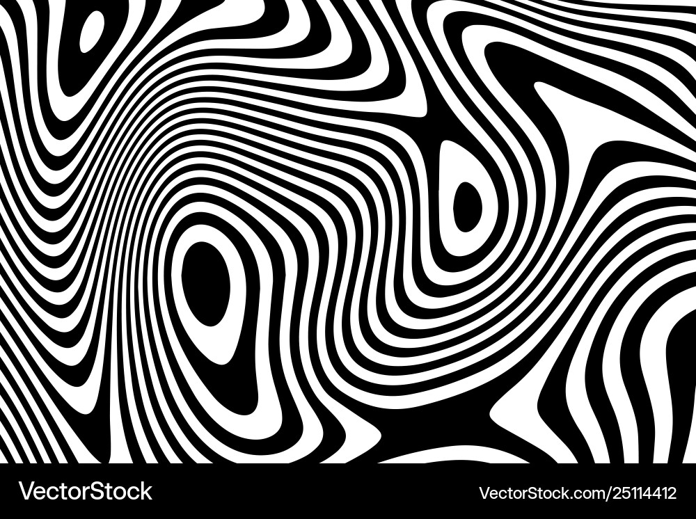 Dynamic Wavy Stripe Background vector image
