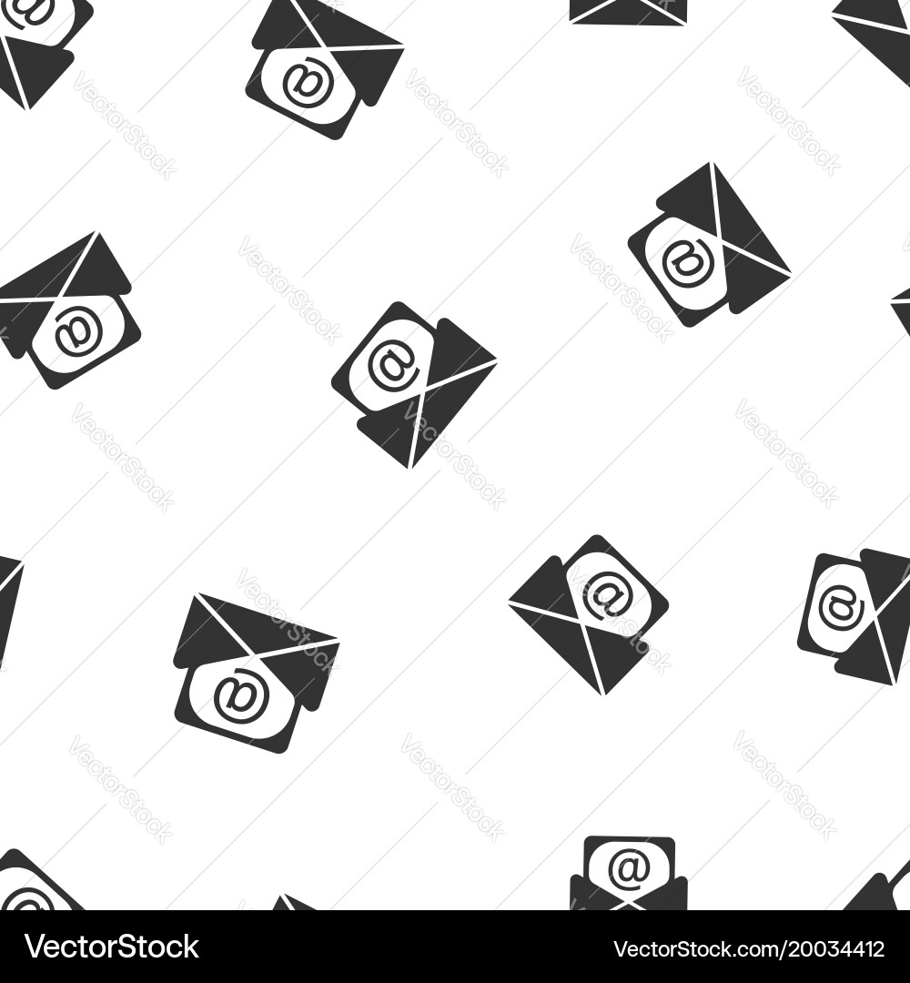 Mail envelope icon seamless pattern background Vector Image