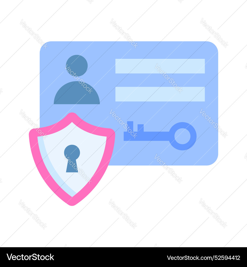 Secure identity Vector Image