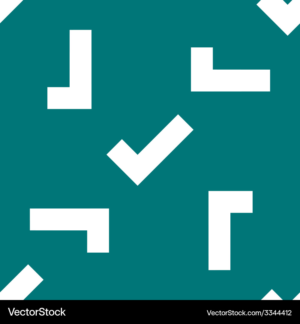 Tick web icon flat design seamless pattern vector image