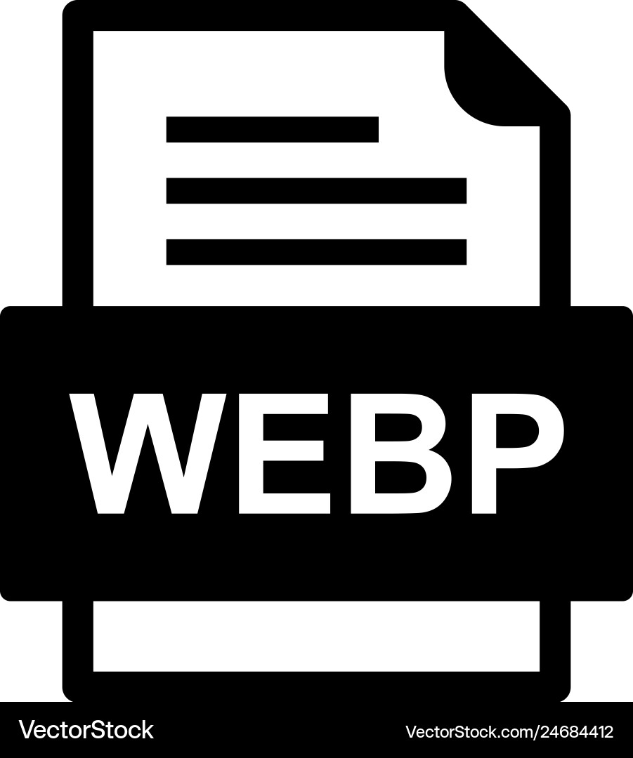 Webp file document icon Vector Image