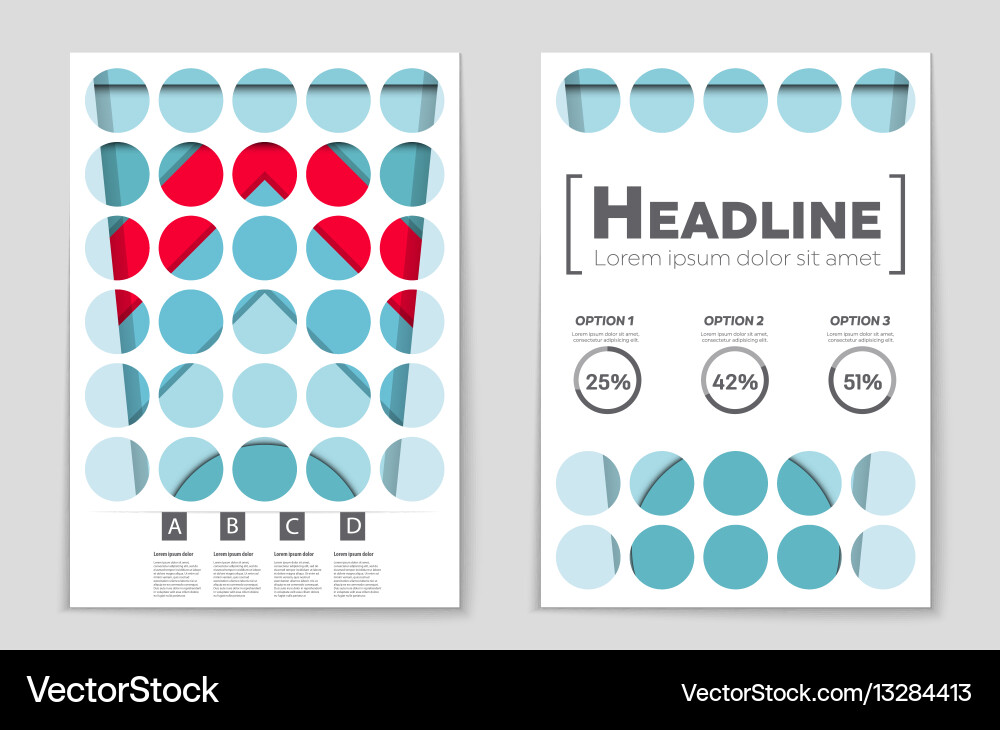 Abstract layout background set for art Vector Image