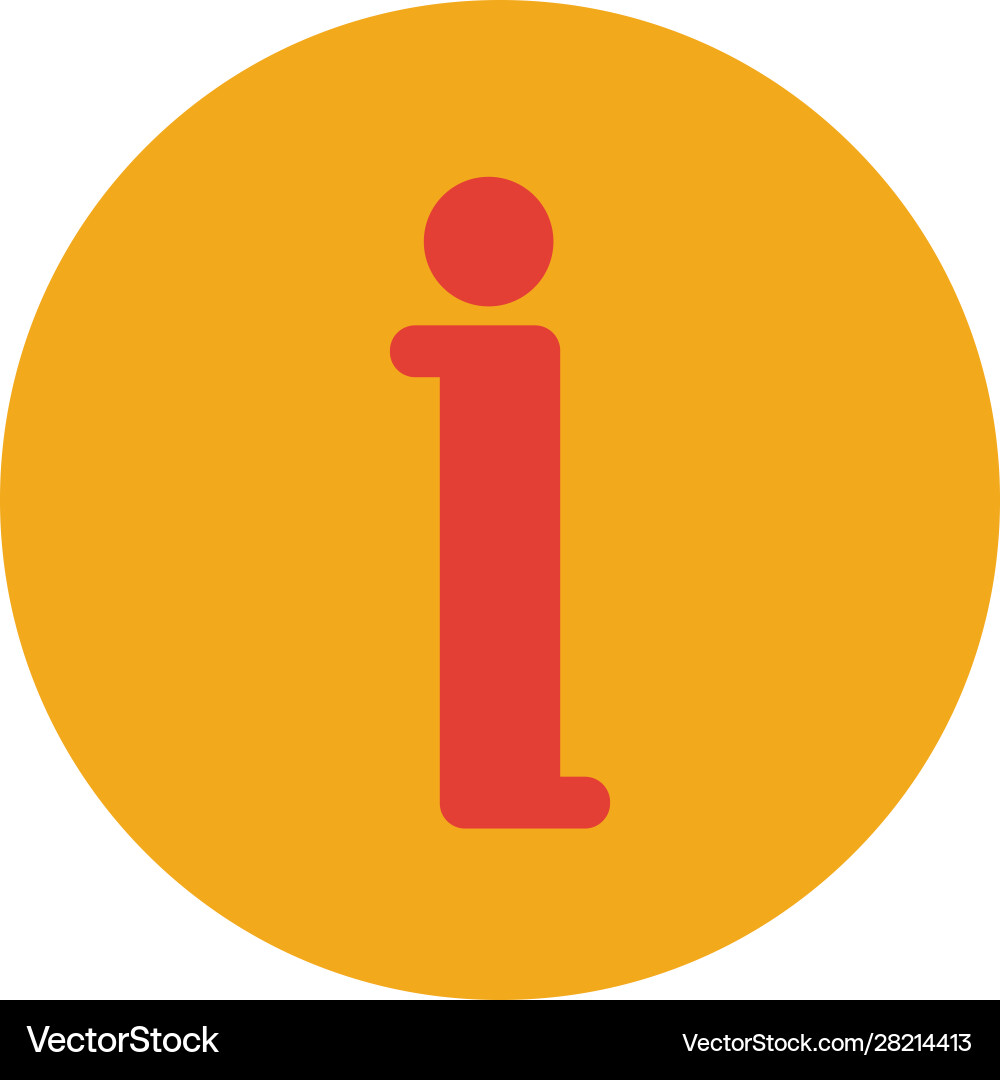 Information icon simple element from shopping vector image