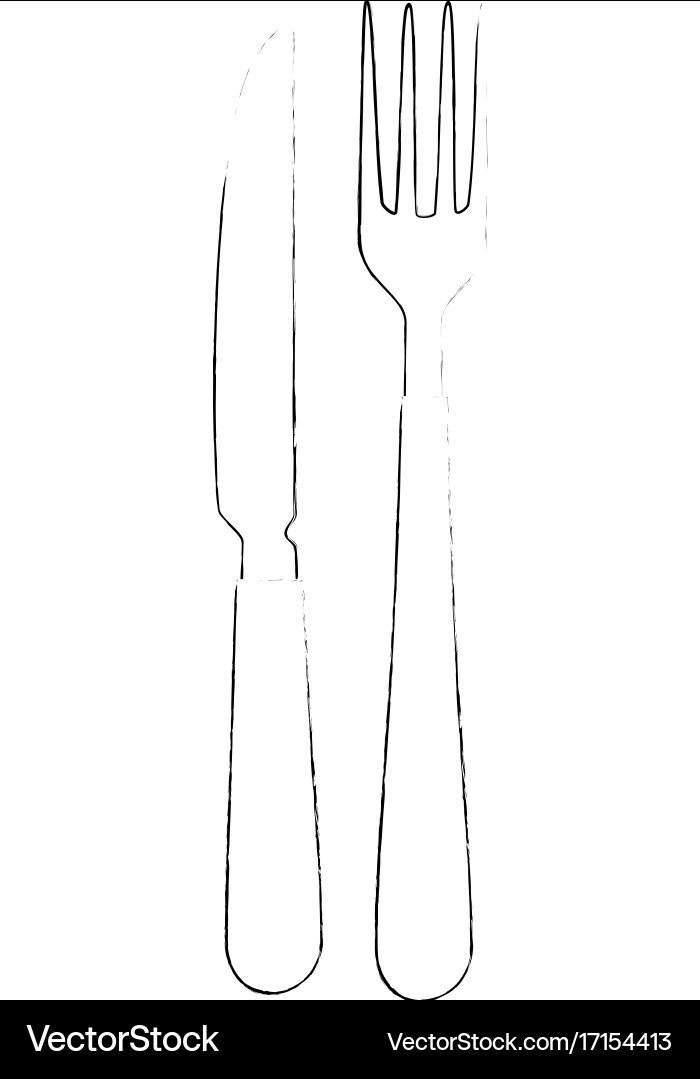 Knife and fork icon Vector Image