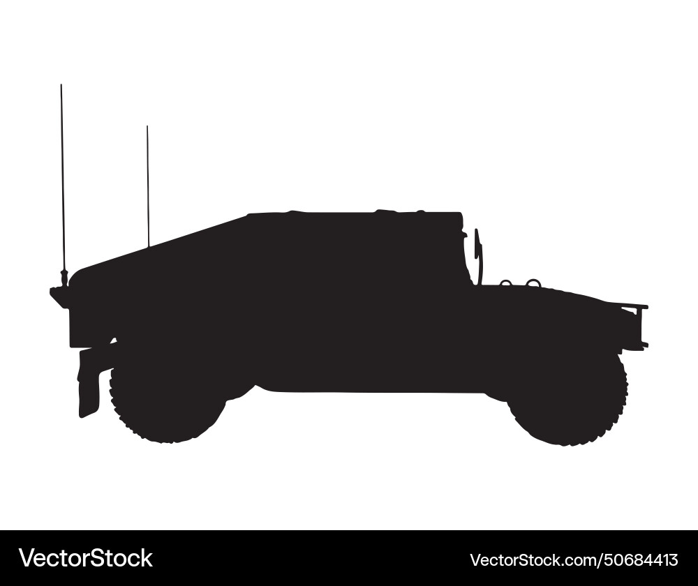 Militär LKW Silhouette Kunst Militär LKW Silhouette Kunst vektorbild