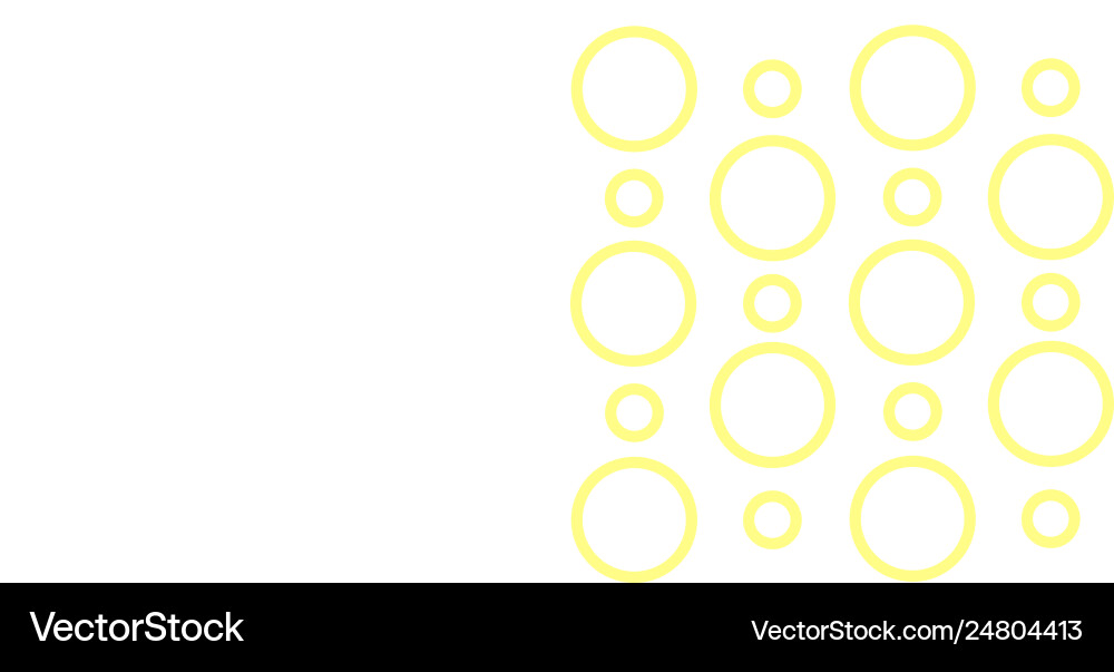 Repeat pattern yellow loop rings in random Repeat pattern yellow loop rings in random vector image