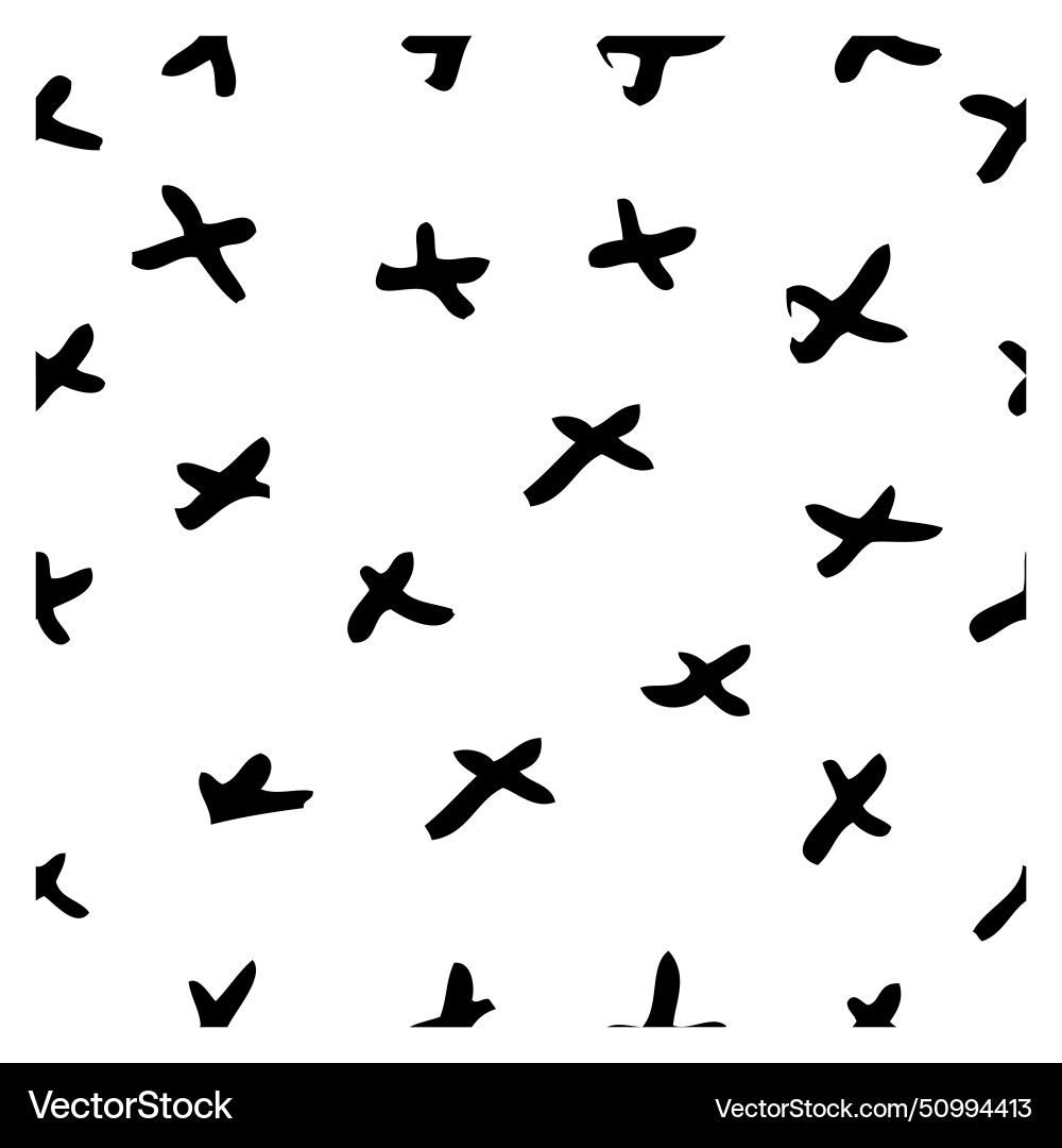 Seamless background cross simple hand draw sketch Vector Image