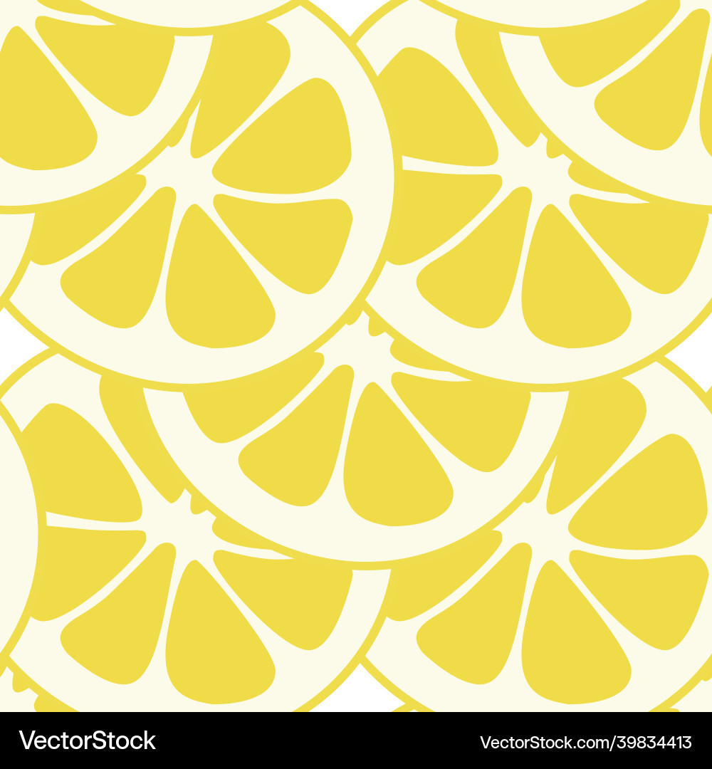 Seamless lemon slices pattern Seamless lemon slices pattern Vector Image