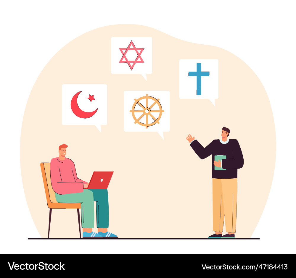 Teacher explaining material about different vector image