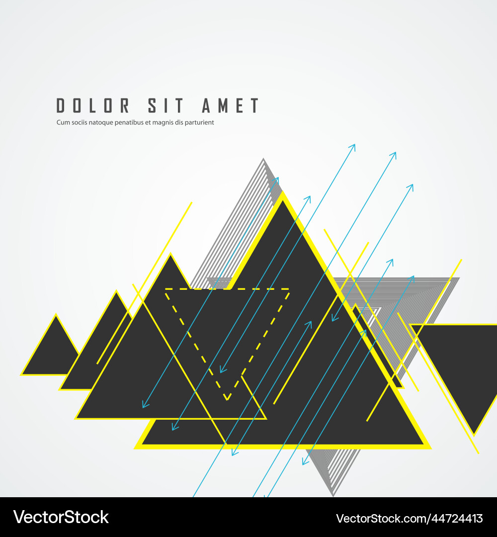 Triangle pattern with lines design Triangle pattern with lines design Vector Image
