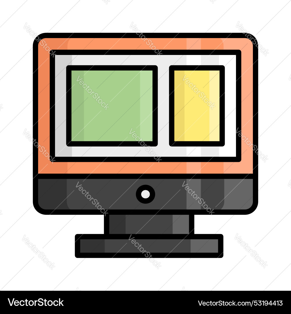 Web development icon isolated on white background Vector Image