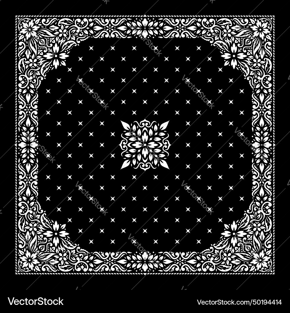 Bandana template 32 Bandana template 32 vector image