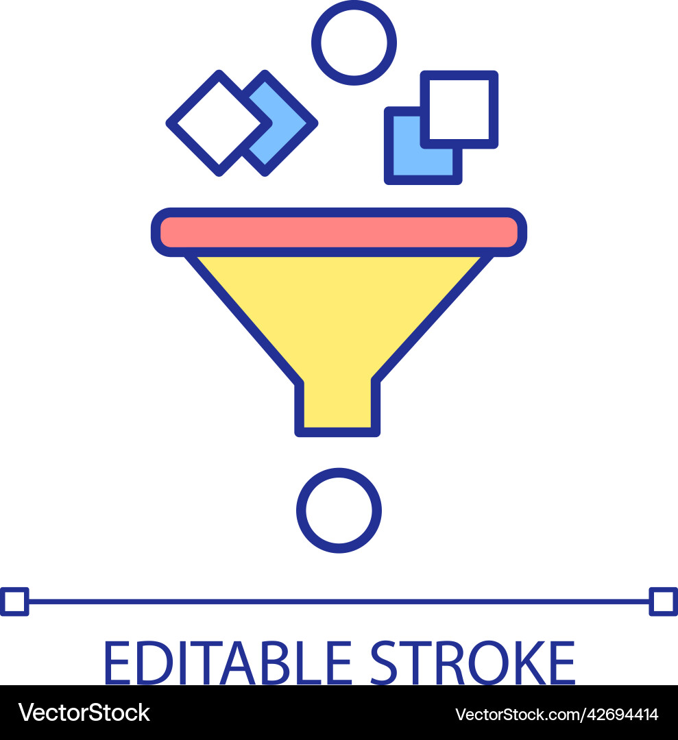 Data processing rgb color icon Data processing rgb color icon vector image