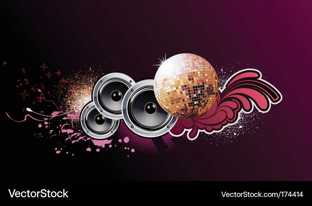 Disco Party Background Vector Image