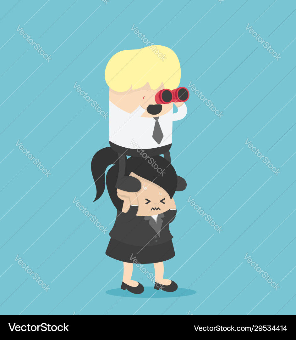 Exploitation colleagues in work Exploitation colleagues in work Vector Image
