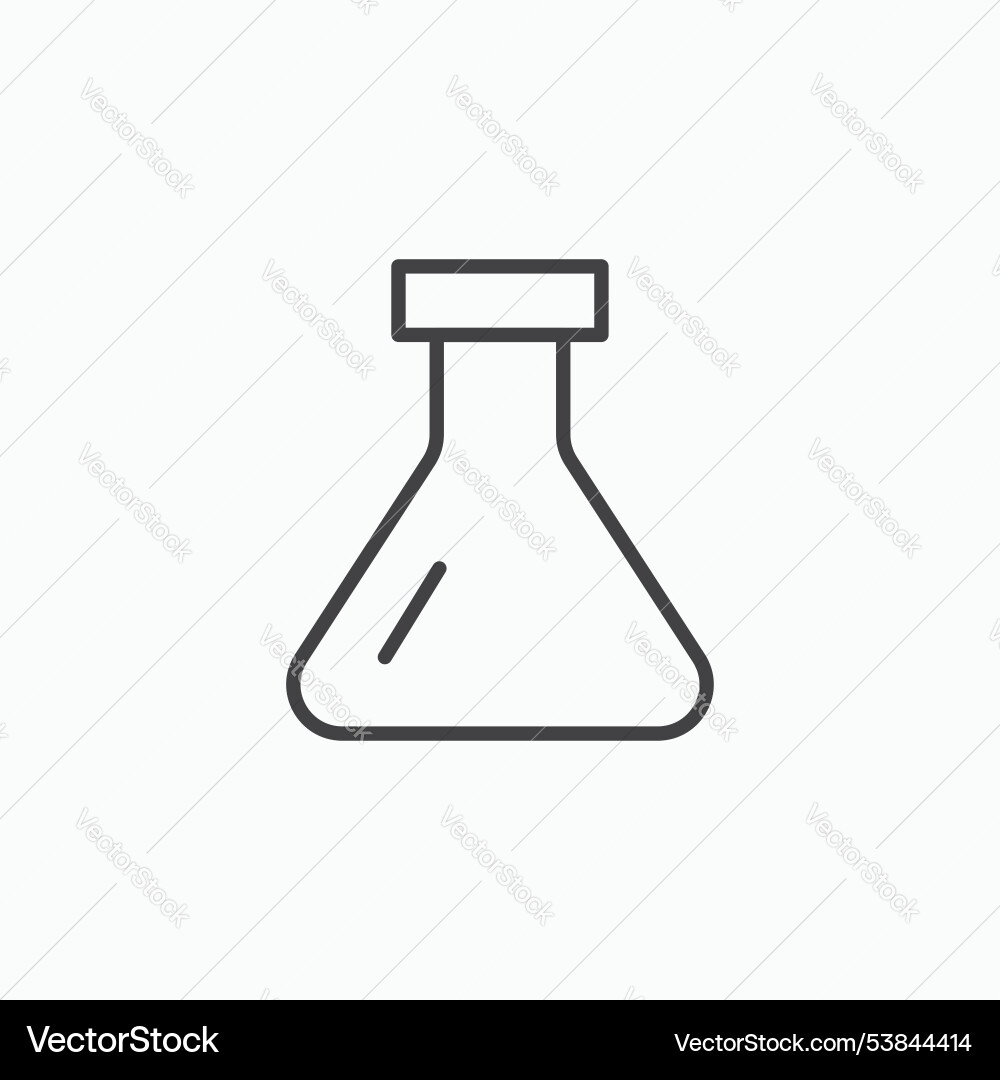 Flask icon set Flask icon set Vector Image