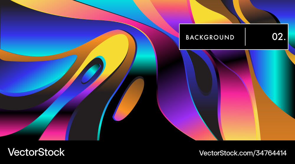 Liquid color background design fluid gradient Liquid color background design fluid gradient vector image