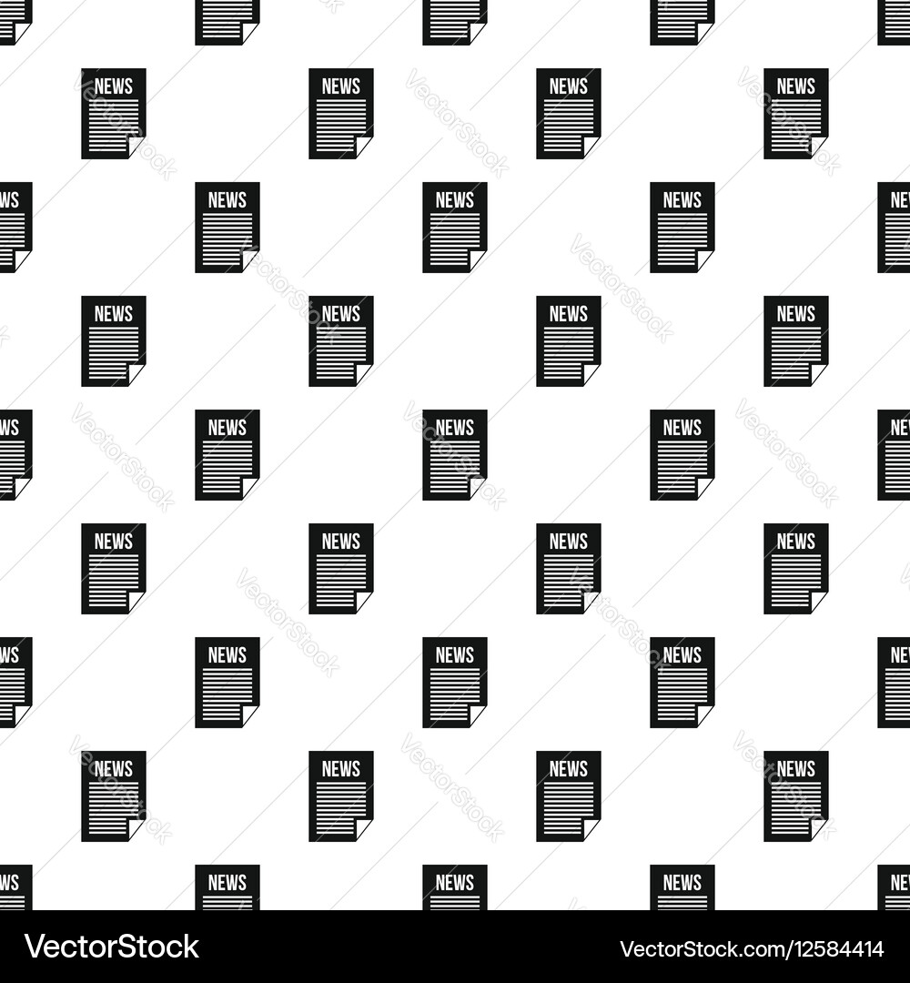Newspaper pattern simple style Vector Image