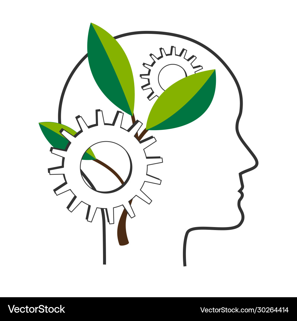NLP Mental Growth Concept Vector Image