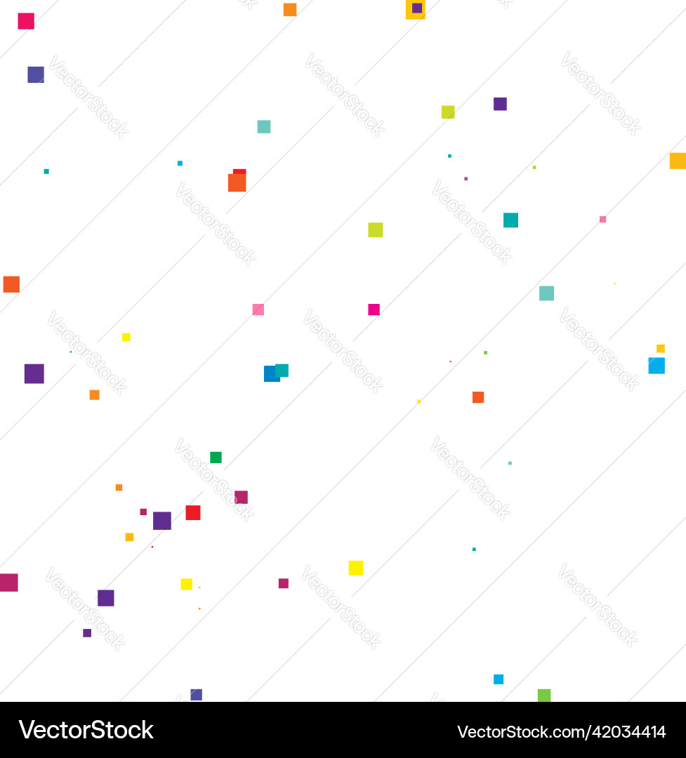 Random scattered squares pattern texture element Random scattered squares pattern texture element vector image