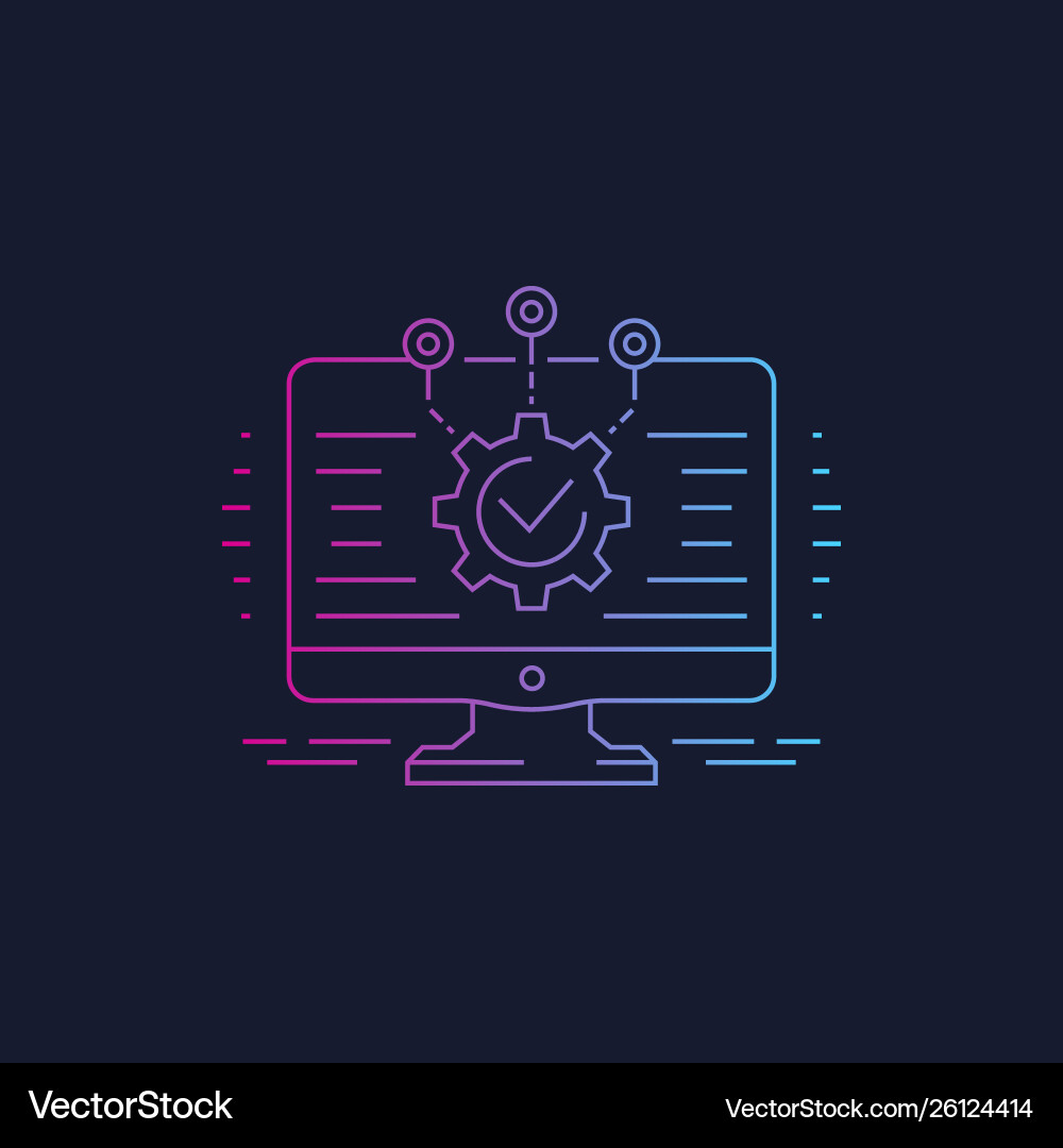 Software Development Integration Icon vector image