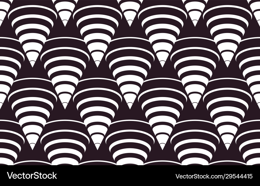 3d cones optical seamless pattern repeat tiling 3d cones optical seamless pattern repeat tiling Vector Image