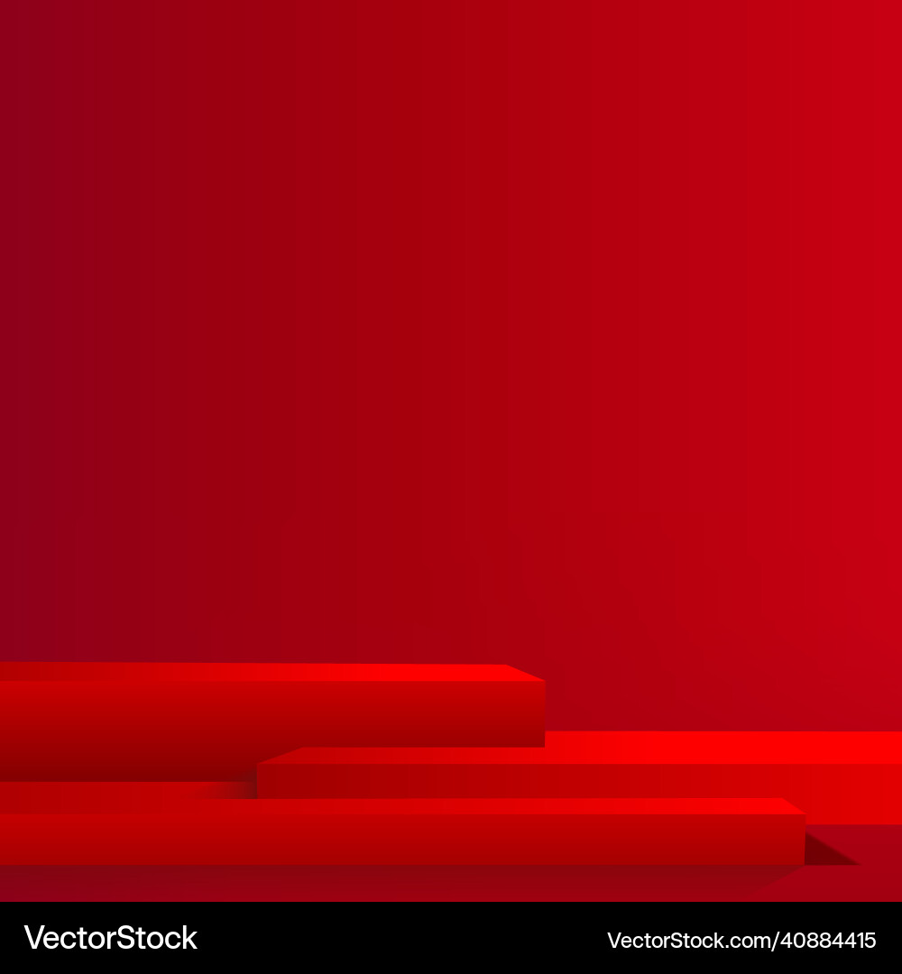 Abstract background with red color geometric 3d Abstract background with red color geometric 3d Vector Image