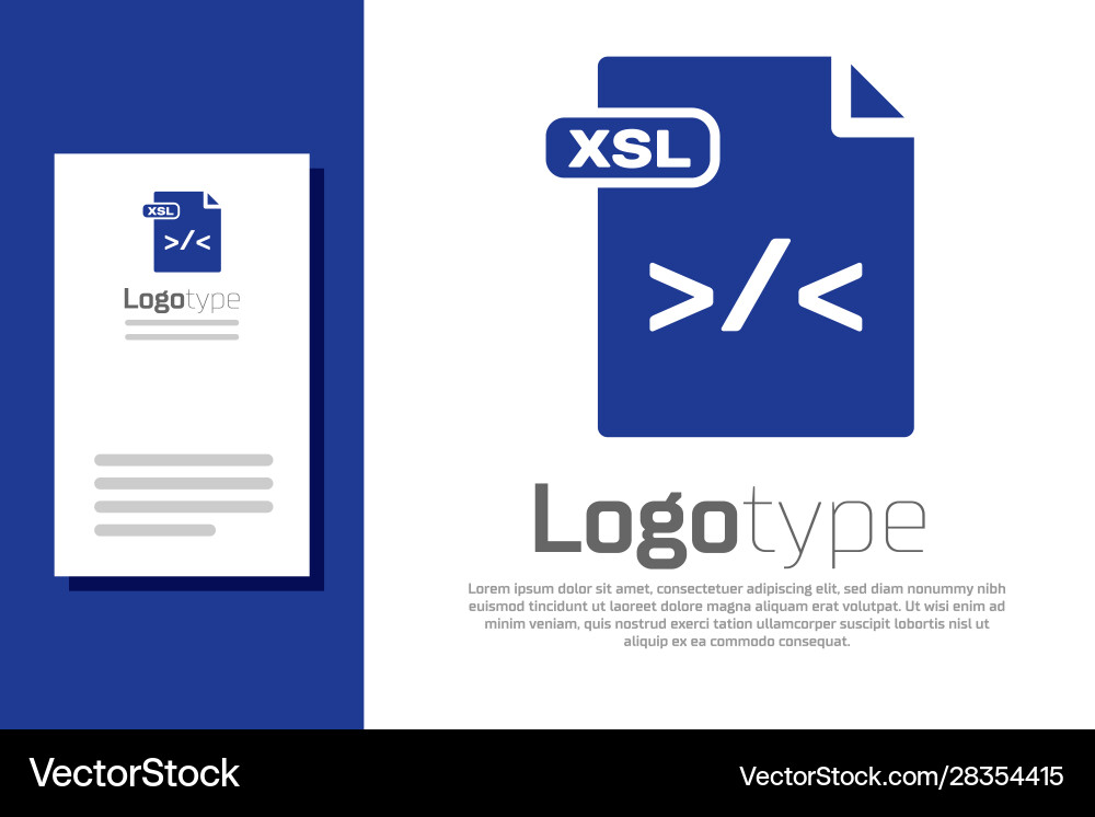 Blue xsl file document download button icon Blue xsl file document download button icon vector image