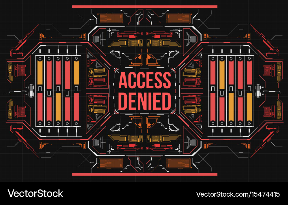 Design concept with hud elements vector image