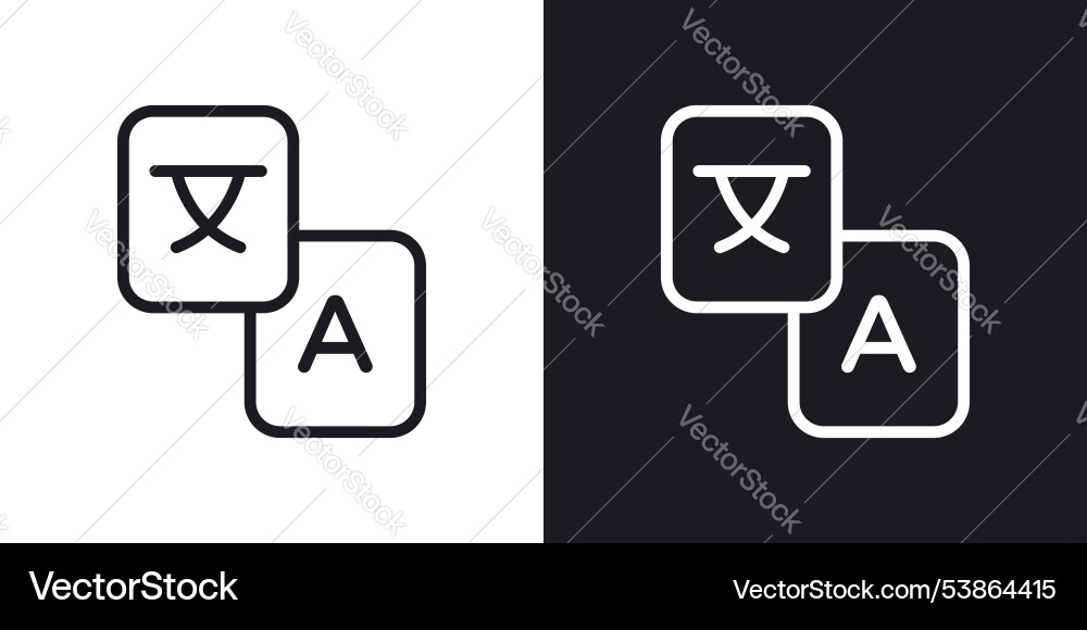 Language icon set Language icon set vector image