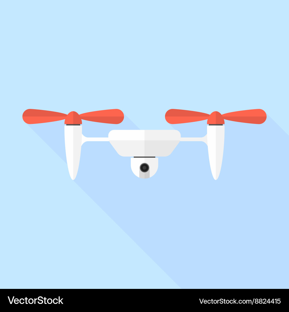 Quadcopter drone with camera Vector Image