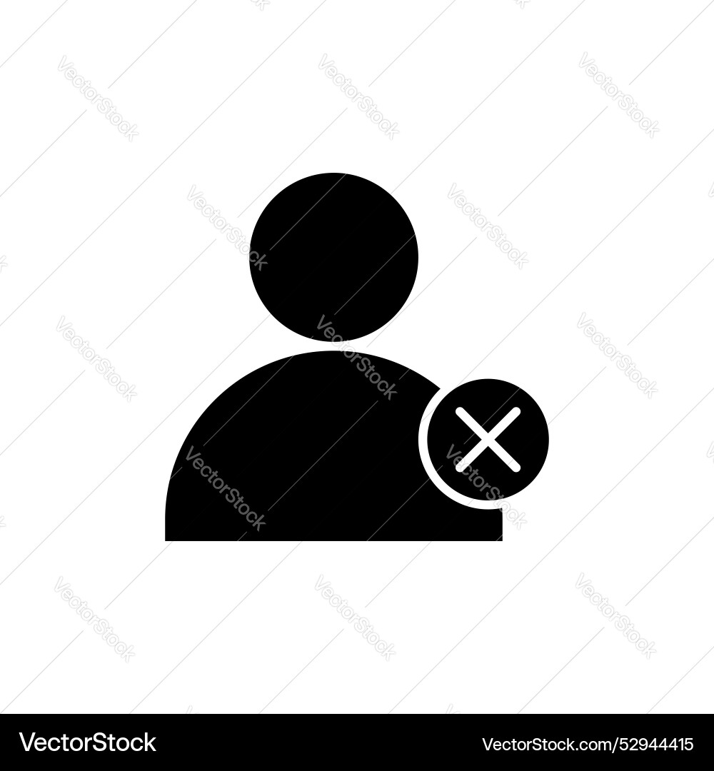 Remove user icon set delete account button symbol Remove user icon set delete account button symbol vector image