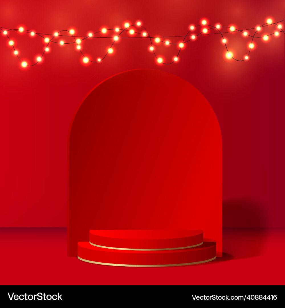 Abstract background with red color geometric 3d Abstract background with red color geometric 3d vector image