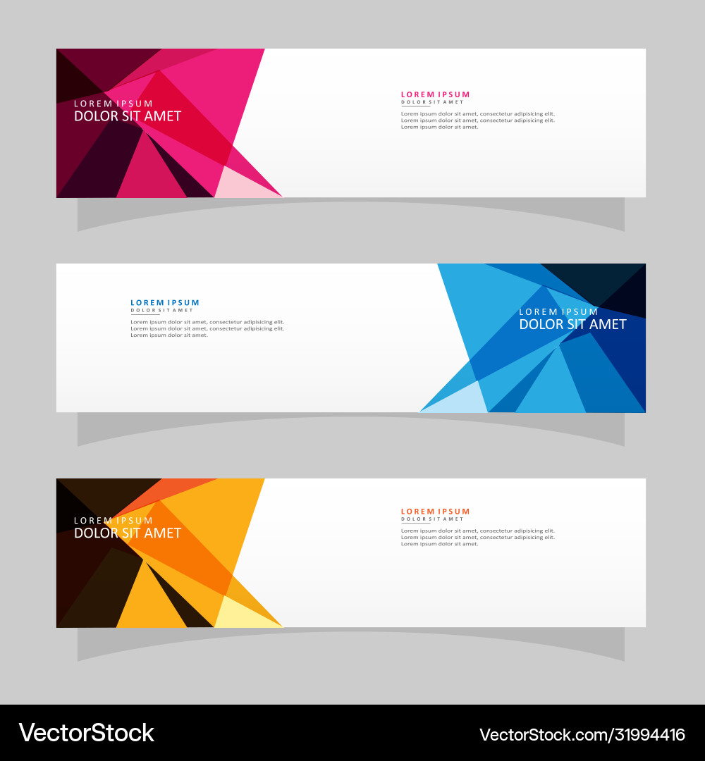 Abstract design banner web template Vector Image