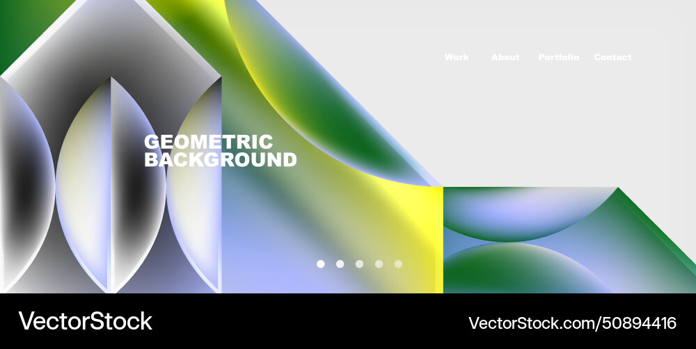Abstract geometric shapes web design page Abstract geometric shapes web design page vector image