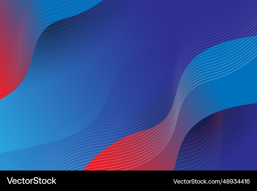 Abstract red blue background with copy space Vector Image