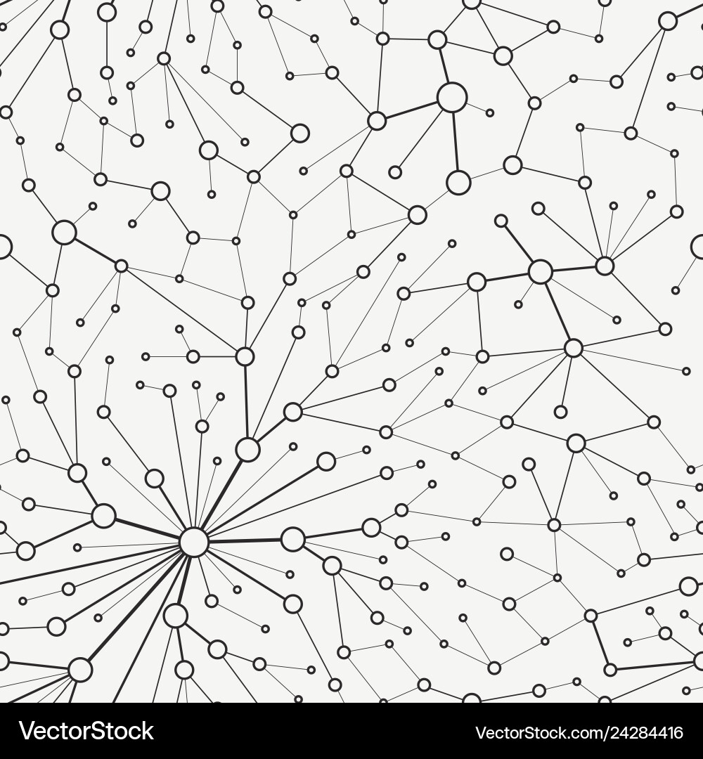 Connected Circle Pattern Vector Image